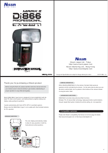 Handleiding Nissin Di866 mark II (for Canon) Flitser