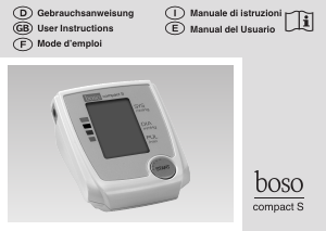 Mode d’emploi Boso Compact S Tensiomètre