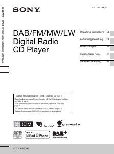 Bedienungsanleitung Sony CDX-DAB700U Autoradio