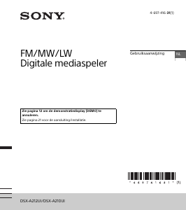 Handleiding Sony DSX-A210UI Autoradio
