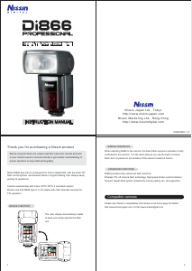 Handleiding Nissin Di866 Professional (for Canon) Flitser