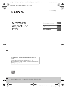 Bruksanvisning Sony CDX-G1001U Bilradio