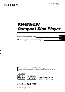 Handleiding Sony CDX-GT617UE Autoradio