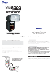 Handleiding Nissin MG8000 Extreme (for Nikon) Flitser