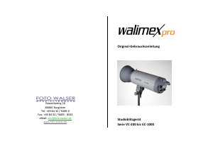 Bedienungsanleitung WalimexPro VC-200 Blitz