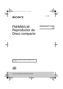 Manual de uso Sony CDX-GT474UM Radio para coche