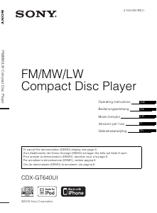 Manuale Sony CDX-GT640UI Autoradio