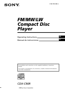 Manual Sony CDX-C90R Car Radio
