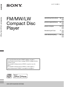 Manuale Sony CDX-GT574UI Autoradio