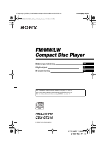 Käyttöohje Sony CDX-GT210 Autoradio