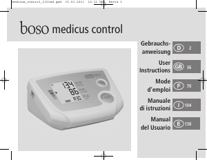 Manual Boso Medicus Control Blood Pressure Monitor