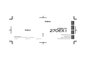 Bedienungsanleitung Canon Speedlite 270EX II Blitz