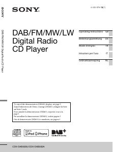 Manuale Sony CDX-DAB500U Autoradio