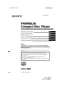 Bedienungsanleitung Sony CDX-L480X Autoradio