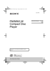 Manual Sony CDX-GT564UI Auto-rádio