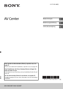 Handleiding Sony XAV-V630BT Autoradio