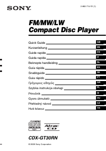 Εγχειρίδιο Sony CDX-GT30RN Ραδιόφωνο αυτοκινήτου