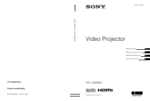 Mode d’emploi Sony VPL-VW90ES Projecteur
