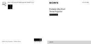 Kasutusjuhend Sony LSPX-P1 Projektor