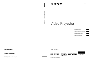 Manual de uso Sony VPL-HW15 Proyector