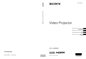 Mode d’emploi Sony VPL-VW95ES Projecteur