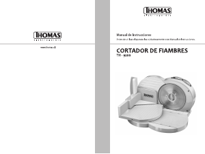 Manual de uso Thomas TH-9200 Cortafiambres