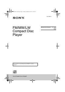 Manual Sony CDX-GT260MP Auto-rádio