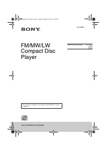 Manual de uso Sony CDX-GT264MP Radio para coche