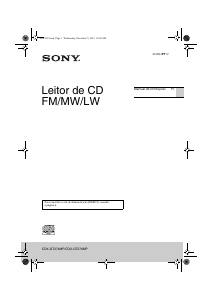 Manual Sony CDX-GT270MP Auto-rádio