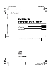 Käyttöohje Sony CDX-R3300 Autoradio