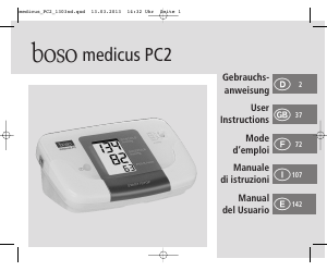 Mode d’emploi Boso Medicus PC2 Tensiomètre