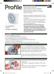 Handleiding Profile PCF-370 Schakelklok