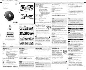 Manual Philips AX2506 Discman