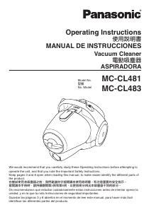 Manual Panasonic MC-CL481 Aspirator