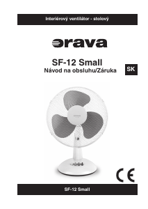 Návod Orava SF-12 Small Ventilátor