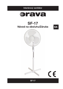 Návod Orava SF-17 Ventilátor