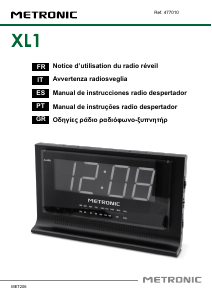 Manual Metronic XL1 Rádio relógio