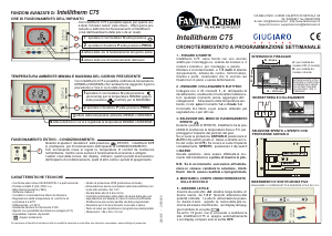 Manuale Fantini Cosmi Intellitherm C75 Termostato