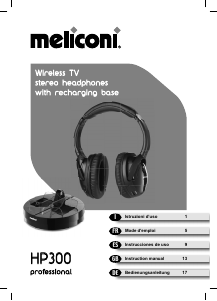 Manual Meliconi HP300 Professional Headphone