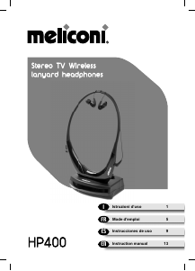 Manual Meliconi HP400 Headphone
