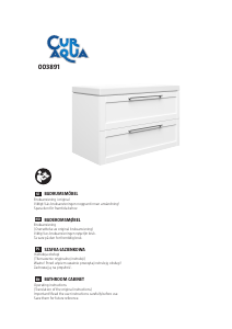 Manual Curaqua 003-891 Base Cabinet