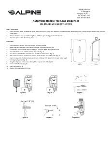 Manual Alpine 421-WHY Soap Dispenser