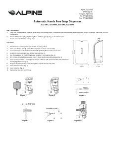 Handleiding Alpine 422-WHY Zeepdispenser