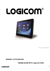 Mode d’emploi Logicom E1031 Tablette