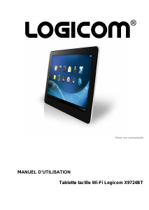 Mode d’emploi Logicom X9724 BT Tablette