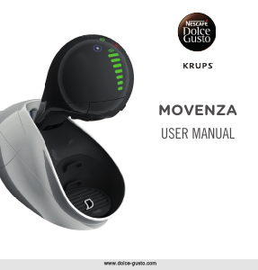Manual Krups KP600E40 Nescafe Dolce Gusto Movenza Espresso Machine
