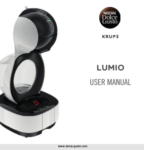 Manual Krups KP130840 Nescafe Dolce Gusto Lumio Espresso Machine