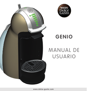 Manual de uso Krups KP160510 Nescafe Dolce Gusto Genio Máquina de café espresso