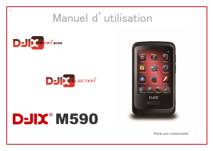 Mode d’emploi D-Jix M590 Lecteur Mp3