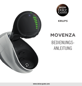 Bedienungsanleitung Krups KP600E10 Nescafe Dolce Gusto Movenza Espressomaschine